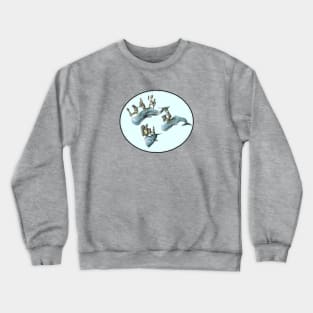 Whale Castles Crewneck Sweatshirt